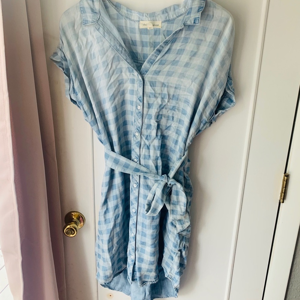 Gap Cloth and Stone Checkered Dress